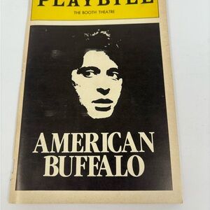 American Buffalo Playbill November 1983 Al Pacino The Booth Theatre